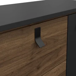 Dressoir Ry Noten Mat Zwart - Giga Living