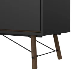 Dressoir Ry Noten Mat Zwart - Giga Living