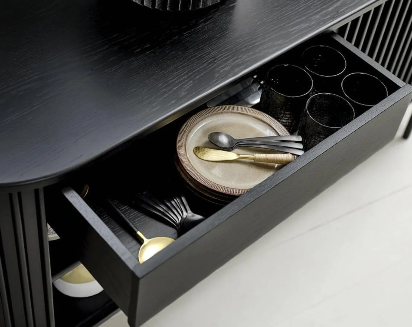 Dressoir Siena Zwart - Giga Living