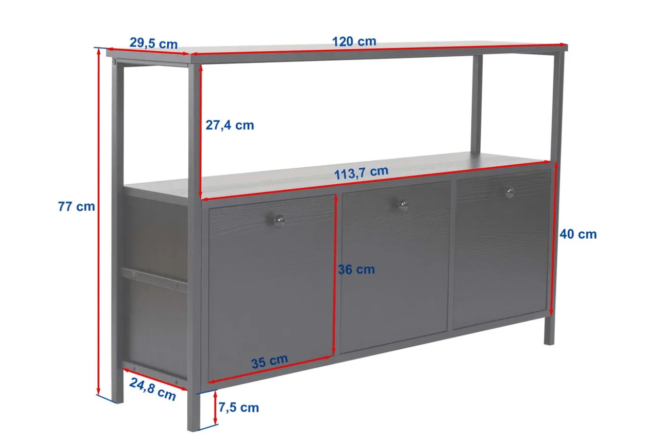 Dressoir Solace Naturel 120cm