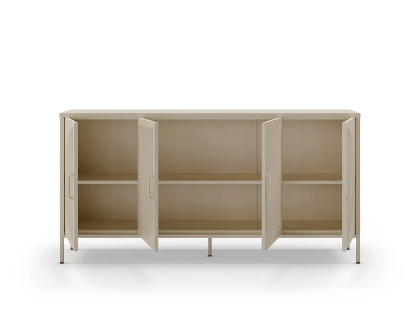 Dressoir Tayra 4d 160cm Crème - Giga Meubel