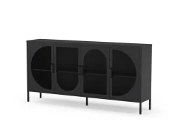 Dressoir Tayra 4d 160cm Zwart - Giga Meubel