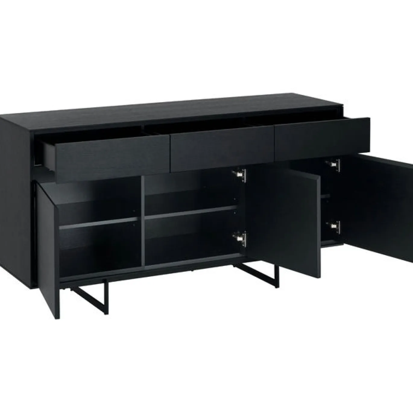 Dressoir Tokyo 3-Deurs Zwart - Giga Meubel