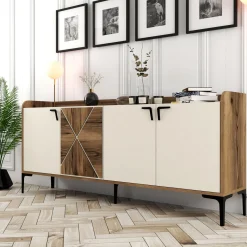 Dressoir Venedik Melamine Crème 180cm