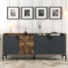 Dressoir Venedik Melamine Walnoot Antraciet