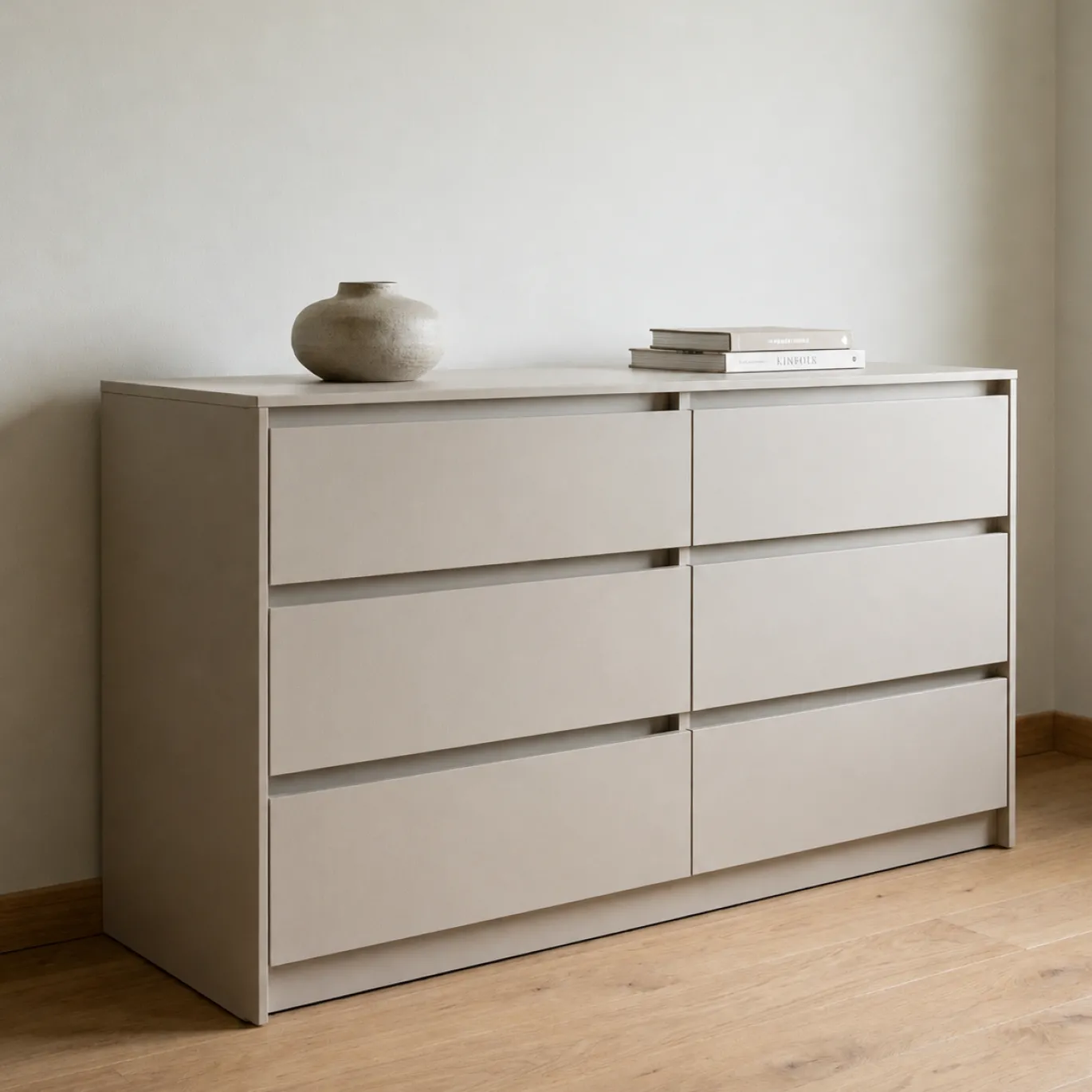 Dressoir Ylva Dubbel 6-Lades Cashmere - Giga Living
