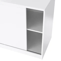 Dressoir Ylva met 1 Schuifdeur + 3 lades Wit Hoogglans - Giga Living