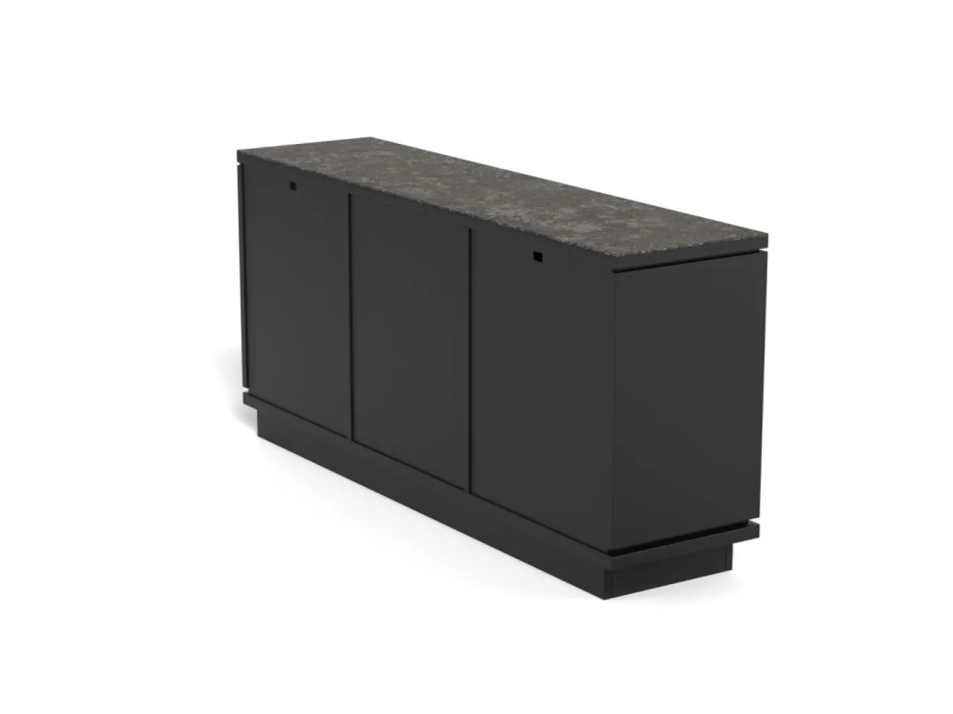 Dressoir Yvette Keramiek Zwart 160cm - Giga Living