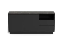 Dressoir Yvette Keramiek Zwart 160cm - Giga Living