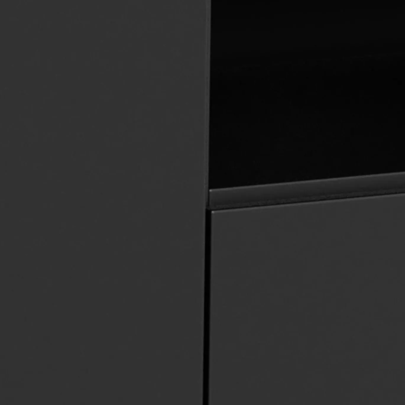 Dressoir Yvette Keramiek Zwart 160cm - Giga Living
