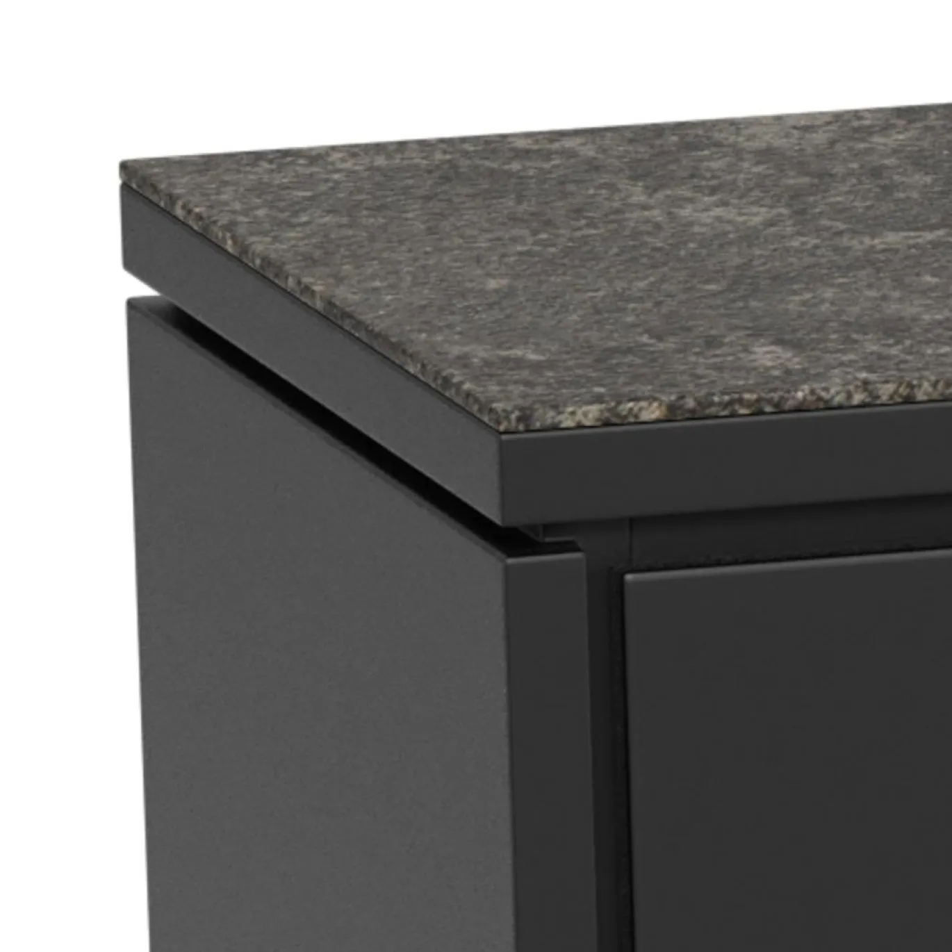 Dressoir Yvette Keramiek Zwart 160cm - Giga Living