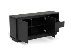 Dressoir Yvette Keramiek Zwart 160cm - Giga Living