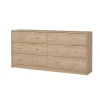 Dubbele Ladekast May Jackson Hickory - Giga Living