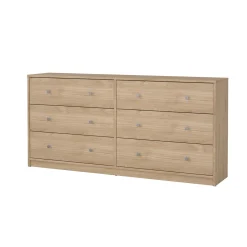 Dubbele Ladekast May Jackson Hickory - Giga Living