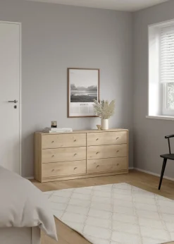 Dubbele Ladekast May Jackson Hickory 6-lades - Giga Living