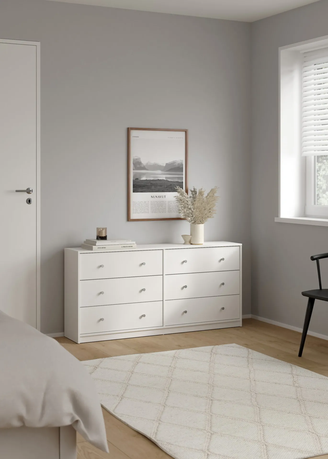 Dubbele Ladekast May Wit 6-lades - Giga Living