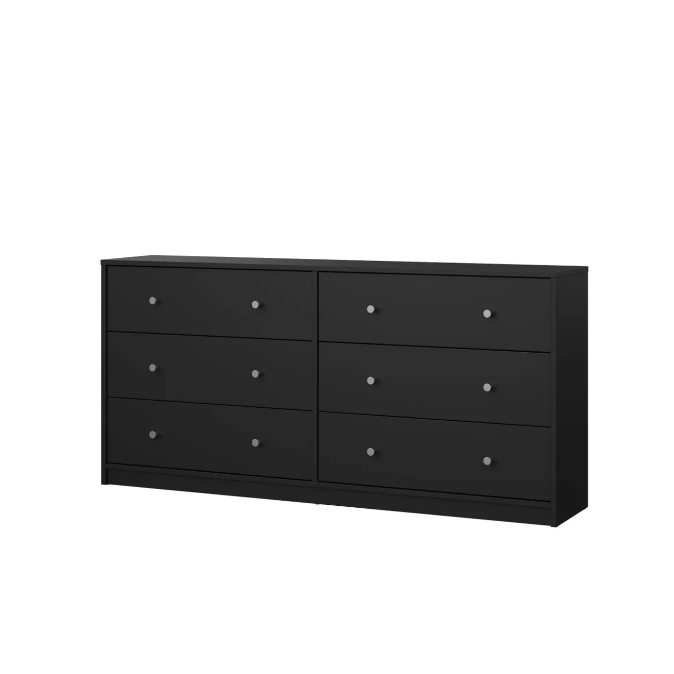 Dubbele Ladekast May Zwart 6-lades - Giga Living
