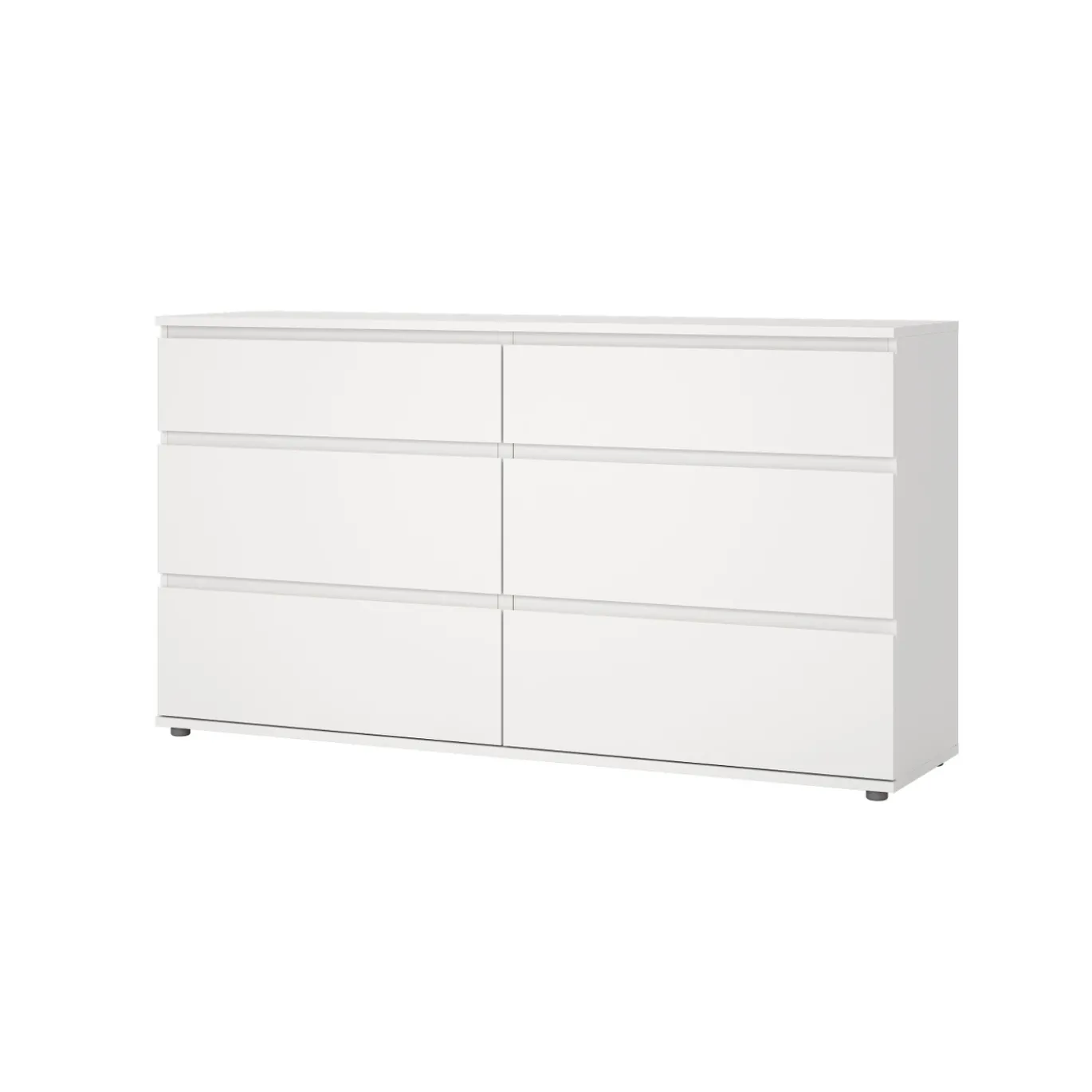 Dubbele Ladekast Nova Wit 4+2-lades - Giga Living