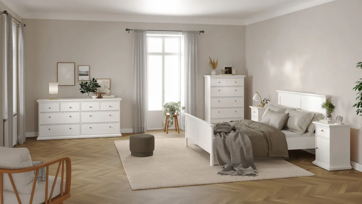 Dubbele Ladekast Paris Wit - Giga Living