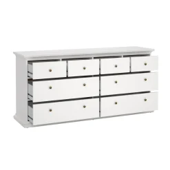 Dubbele Ladekast Paris Wit - Giga Living