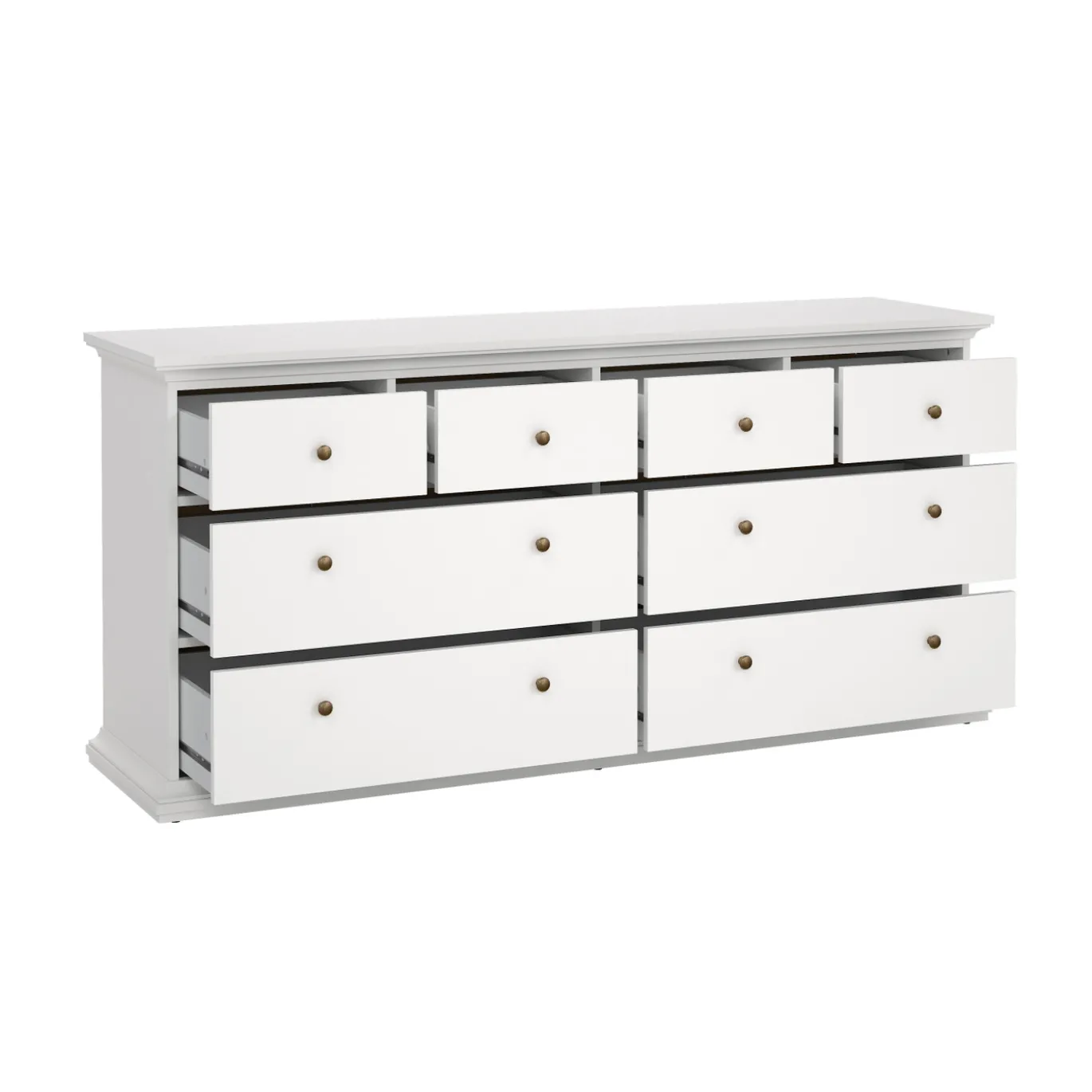 Dubbele Ladekast Paris Wit - Giga Living