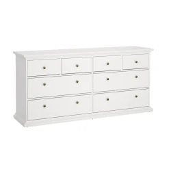 Dubbele Ladekast Paris Wit - Giga Living