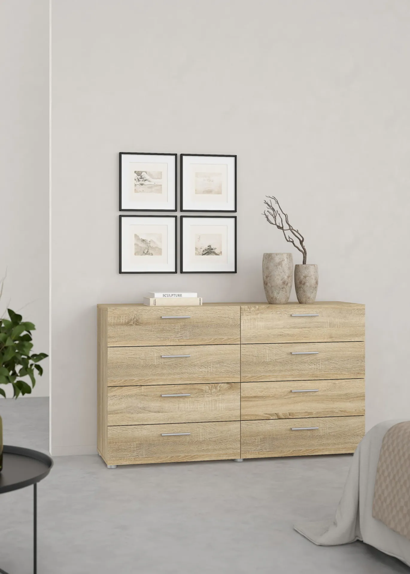 Dubbele Ladekast Pepe Naturel - Giga Living