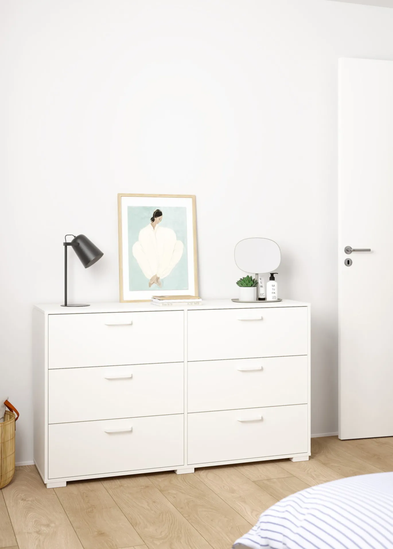 Dubbele Ladekast Sofia Wit - Giga Living