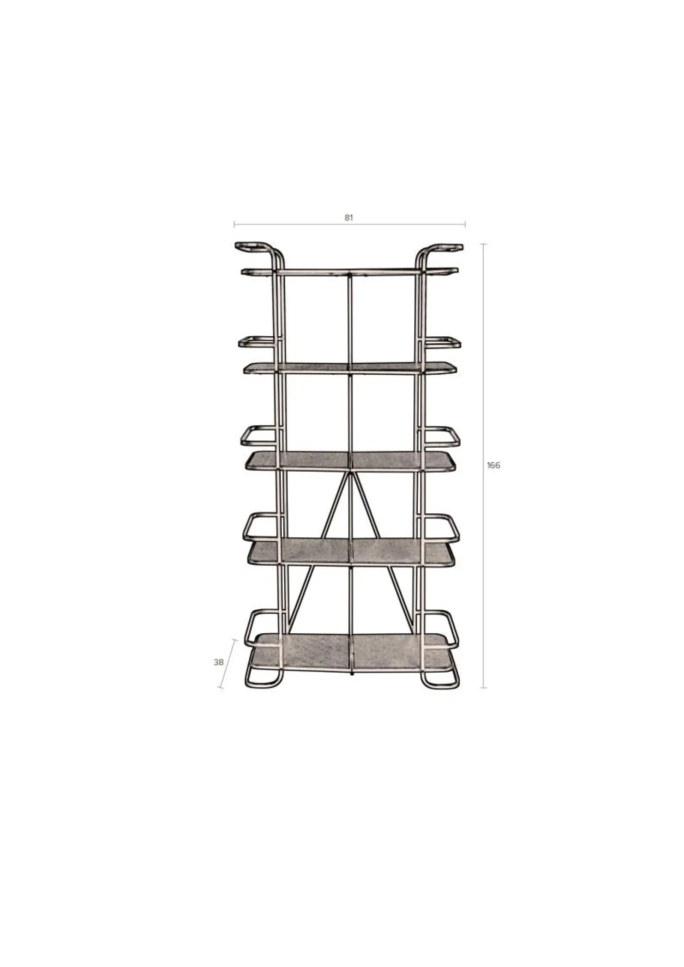 Dutchbone Kast Sierra Hoog