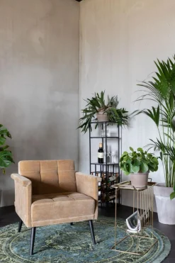 Dutchbone Sir William Lounge Stoel - Vintage Kameel