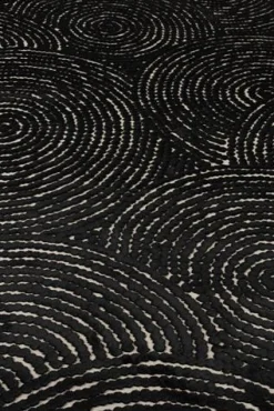 Dutchbone Vloerkleed Dots Zwart 170x240cm