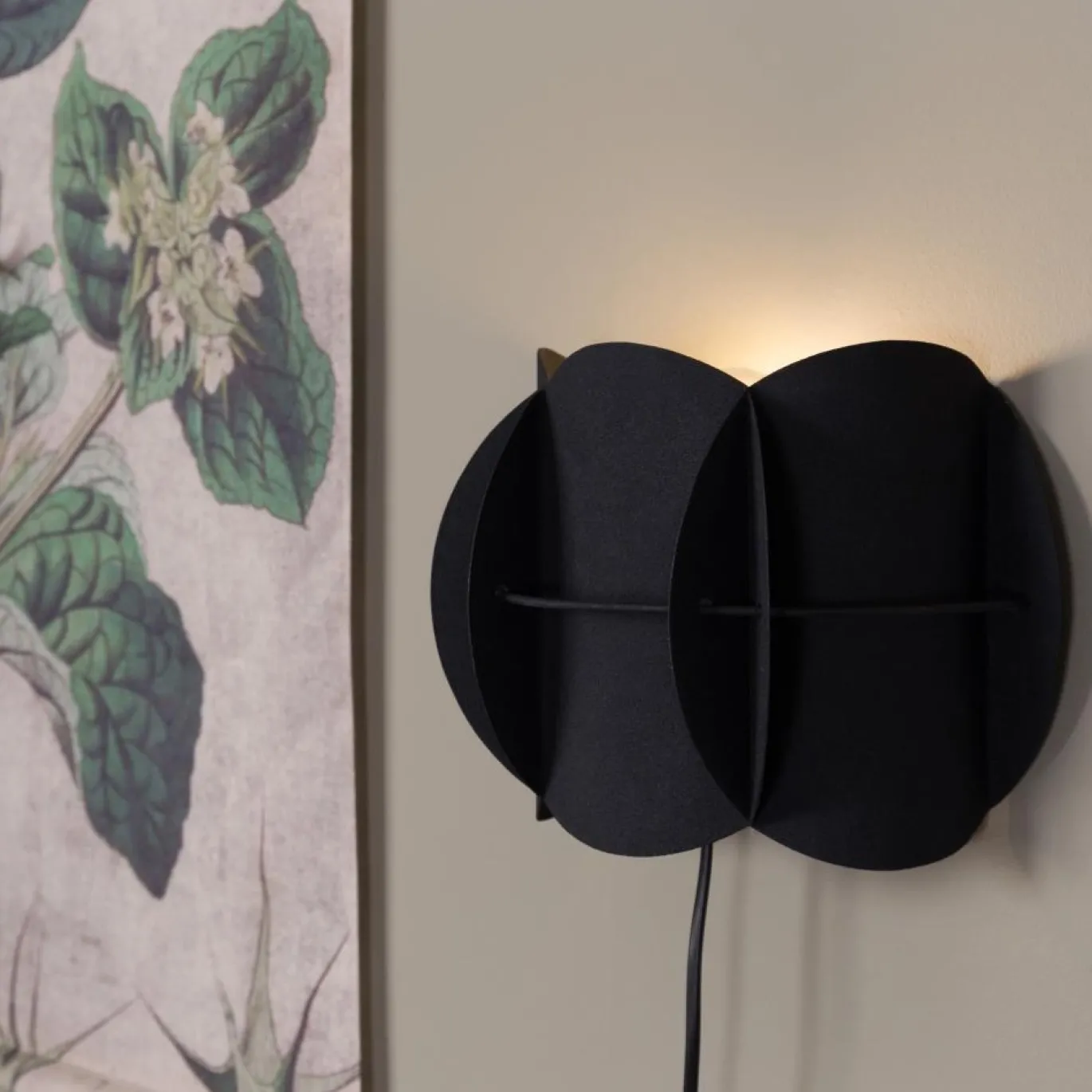 Dutchbone Wandlamp Corridor Zwart