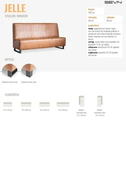 Eetbank Jelle 200cm