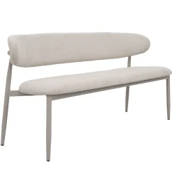 Eetkamerbank Alexia Beige/Beige 160cm - Giga Meubel