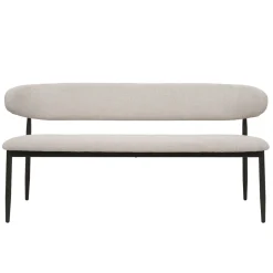 Eetkamerbank Alexia Beige/Brons 160cm - Giga Meubel