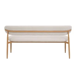 Eetkamerbank Alexia Beige/Naturel 160cm - Giga Meubel