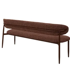 Eetkamerbank Alexia Rood/Walnoot 160cm - Giga Meubel