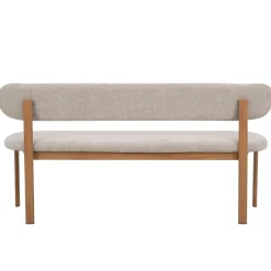 Eetkamerbank Noor Beige/Naturel 160cm - Giga Meubel