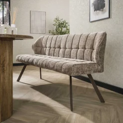 Eetkamerbank Raster Hoven Champagne/Bruin - Giga Meubel
