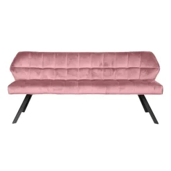 Eetkamerbank Raster 180 Roze Velvet - Giga Meubel