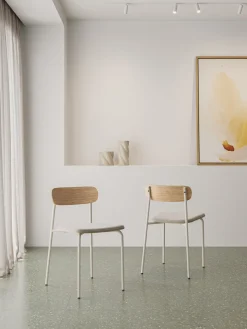 Eetkamerstoel Adriana Beige/wit - Giga Meubel