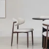 Eetkamerstoel Alexia Beige/Walnoot - Giga Meubel