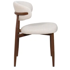 Eetkamerstoel Alexia Beige/Walnoot - Giga Meubel
