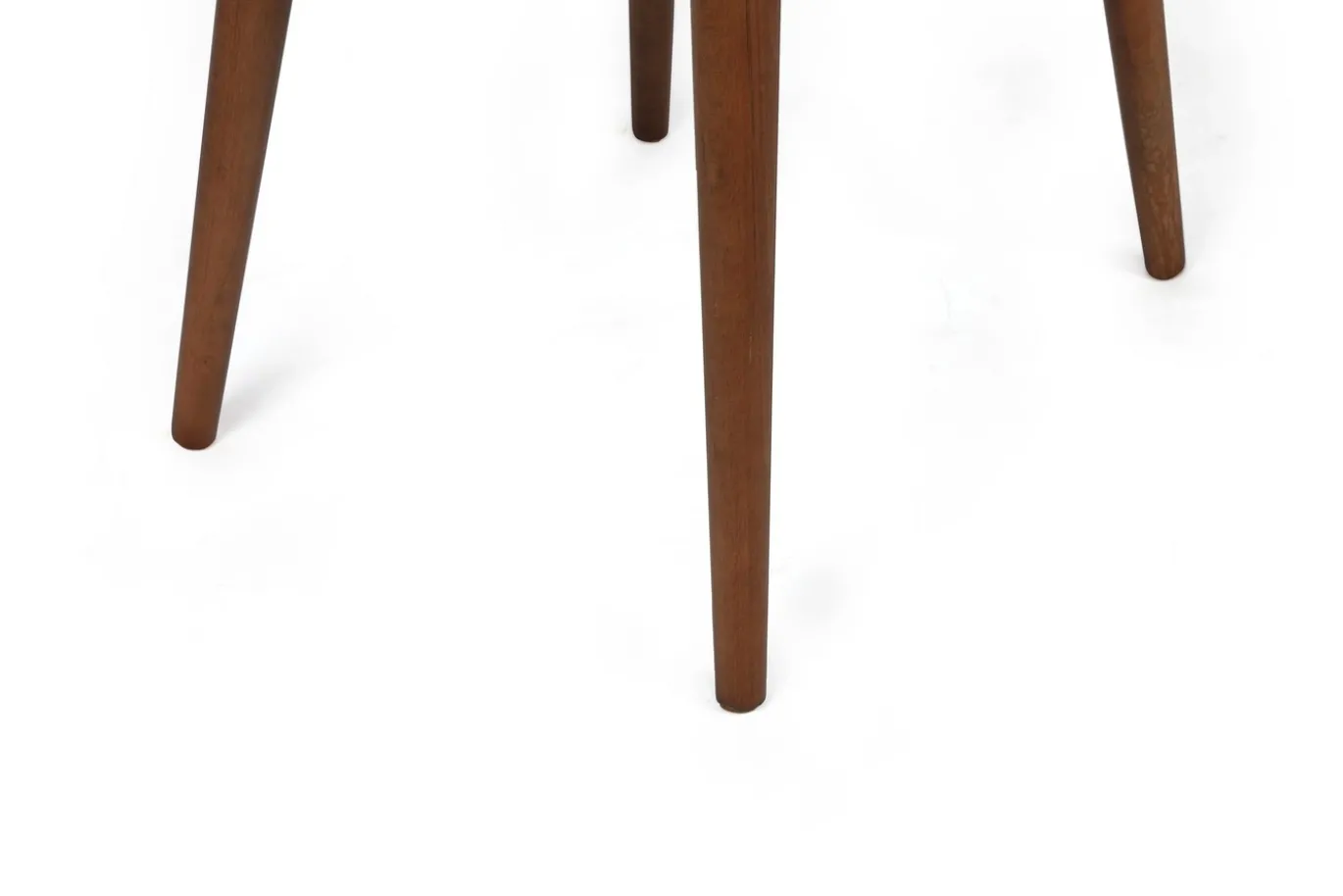 Eetkamerstoel Alfa Velvet Khaki/Walnoot Set van 2