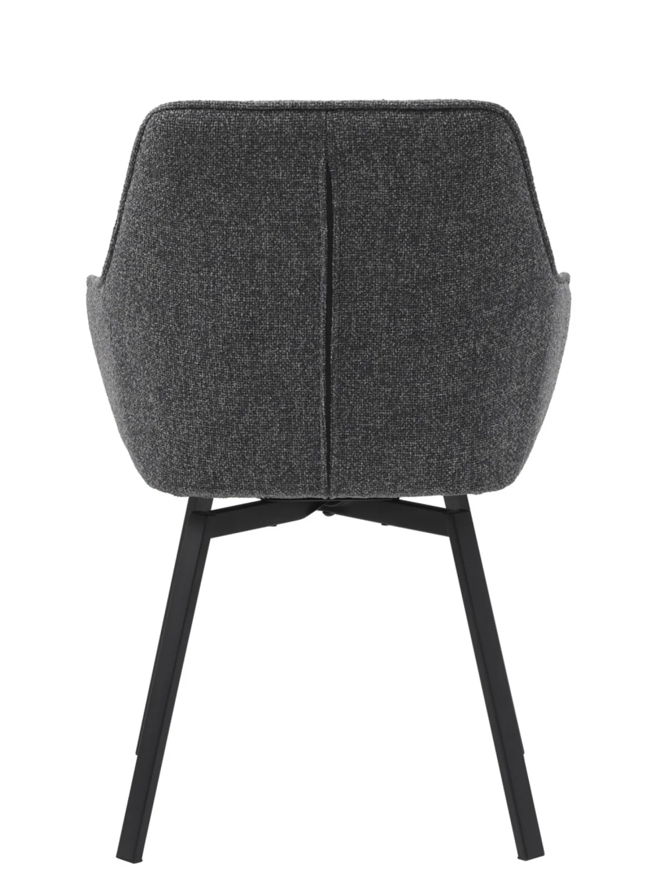 Eetkamerstoel Alma Donkergrijs Melange Swivel - Giga Living