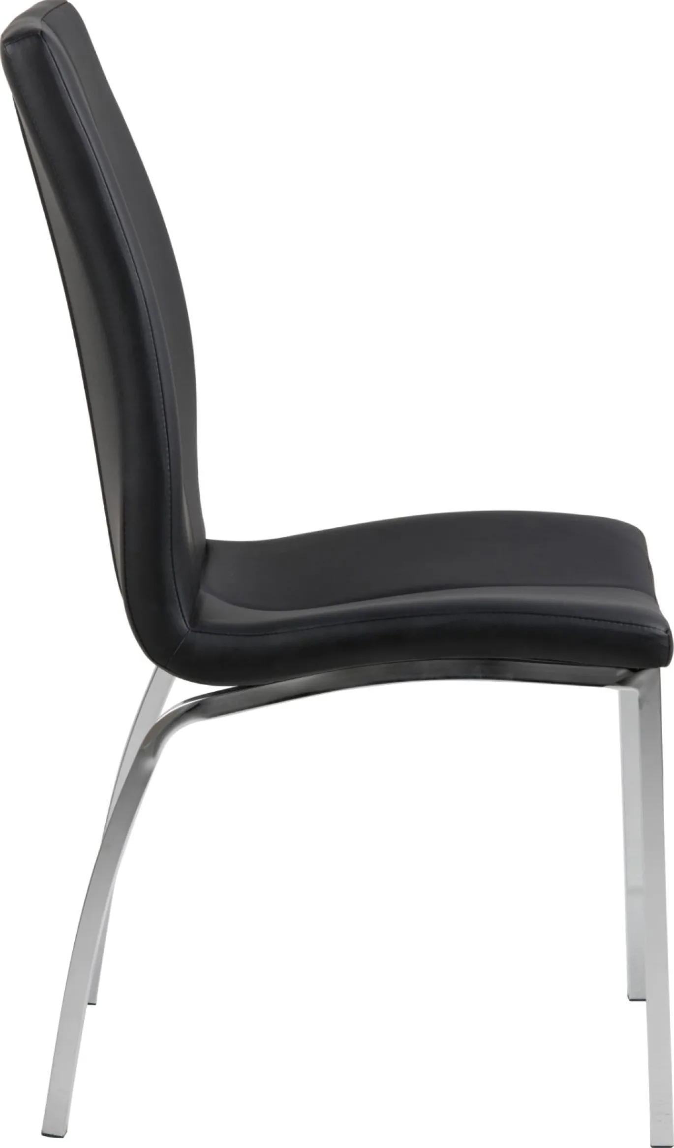 Eetkamerstoel Askra Zwart/zilver Pu - Giga Living