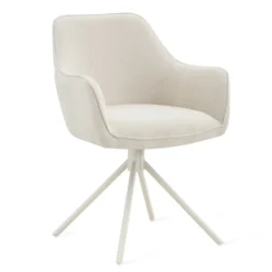 Eetkamerstoel Bo Beige Draaibaar - Giga Meubel