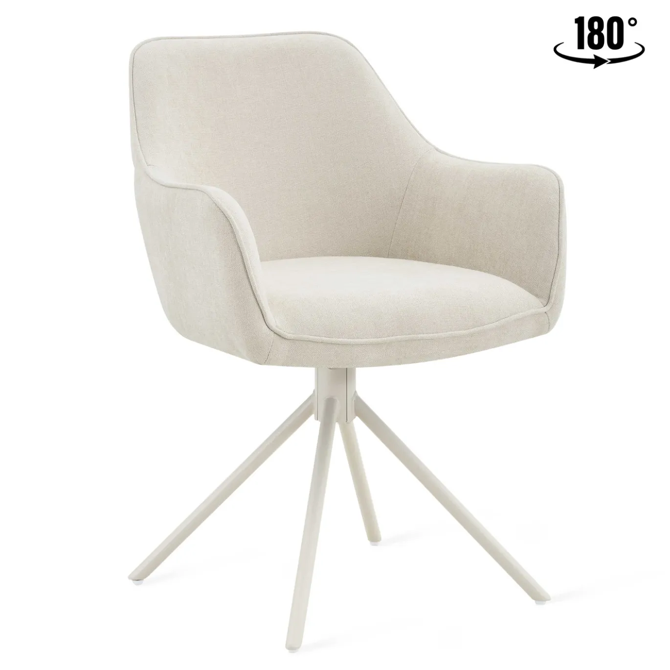 Eetkamerstoel Bo Beige Draaibaar - Giga Meubel