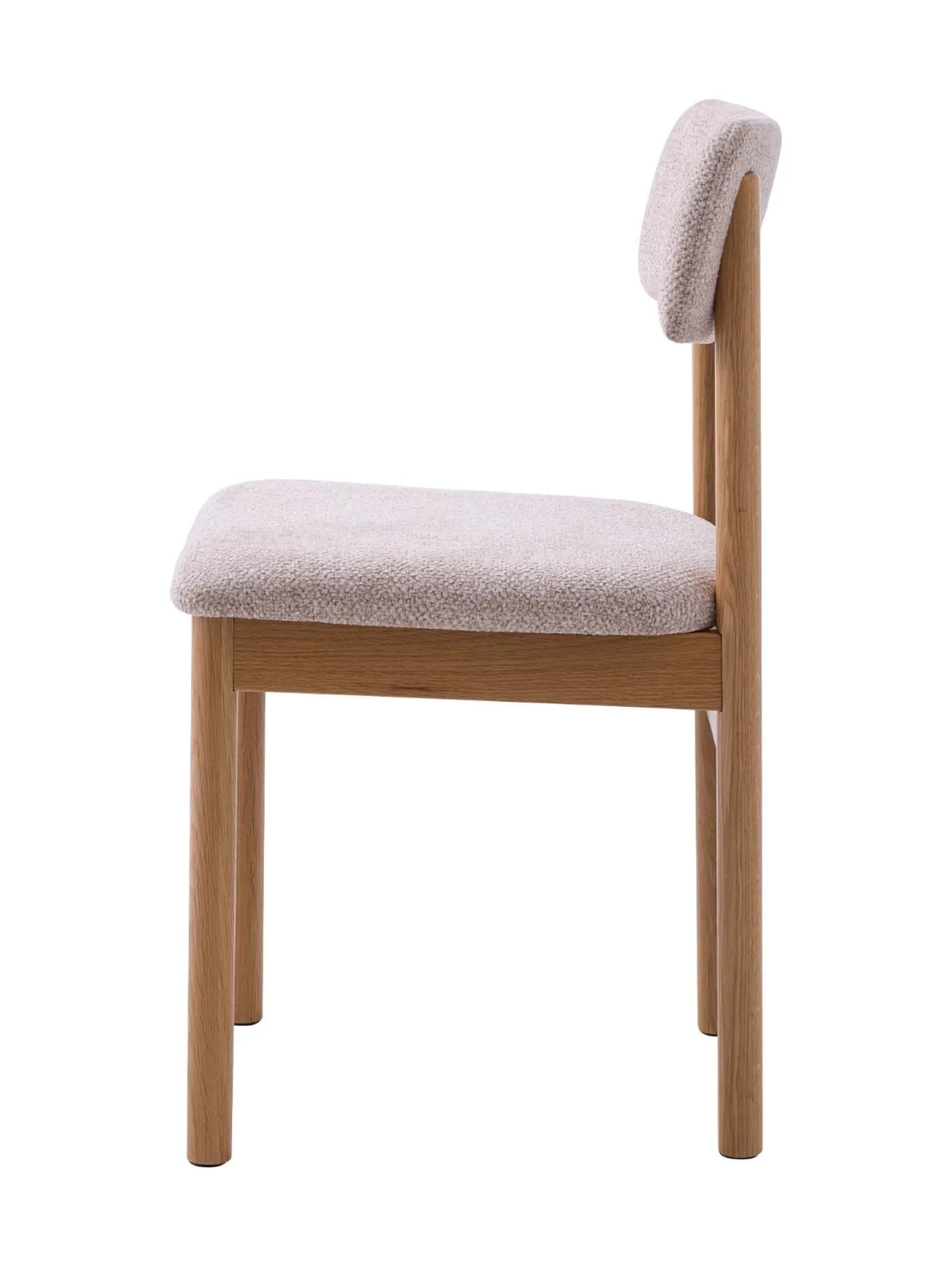 Eetkamerstoel Canora Bouclé Zand/Espresso - Giga Living