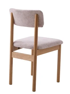 Eetkamerstoel Canora Bouclé Zand/Espresso - Giga Living